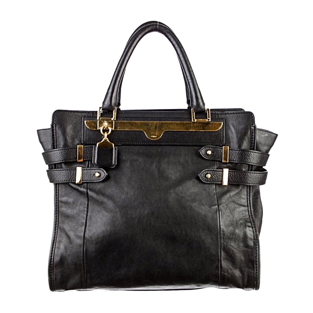 Authentic Chloe Shelby Leather Shopper Tote
